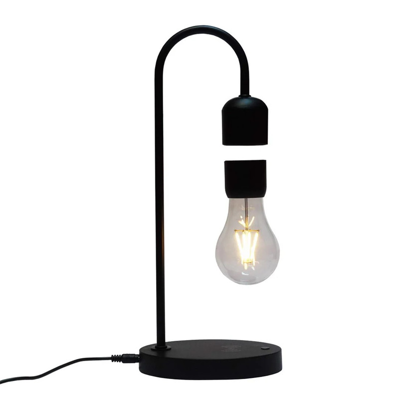 Floating Bulb Light - Black - إضاءة